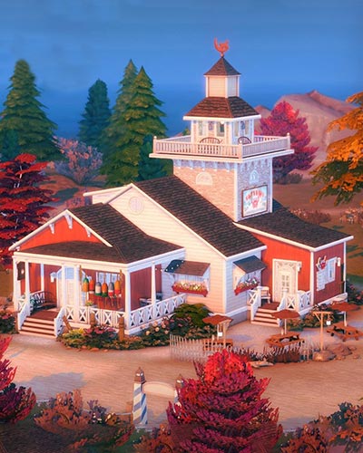 The Sims 4 Lighthouse Cafe & Diner