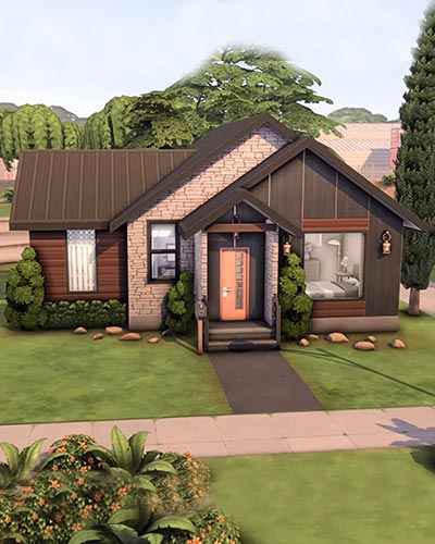 The Sims 4 18k Modern Starter Home