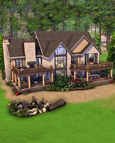 The Sims 4 Big Family Lake House