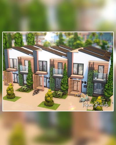 The Sims 4 For Rent Modern Townhouses
