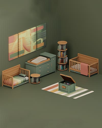 The Sims 4 Contemporary Knit Nursery
