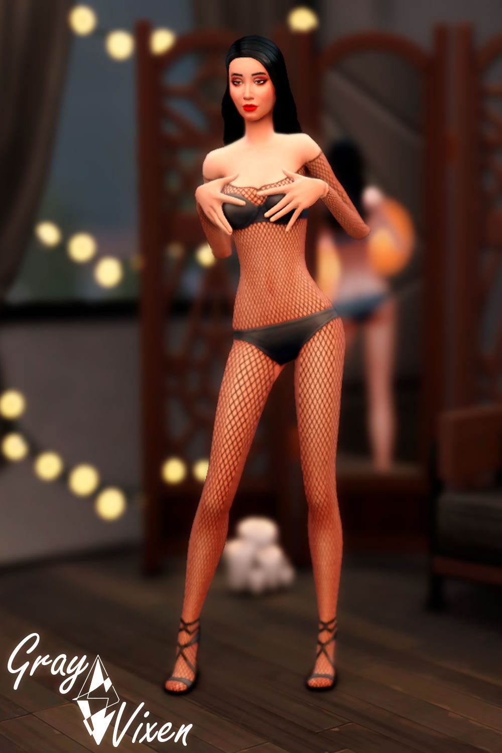 Fishnet Dresses + Lingerie Collection [ New Years Eve ] - The Sims