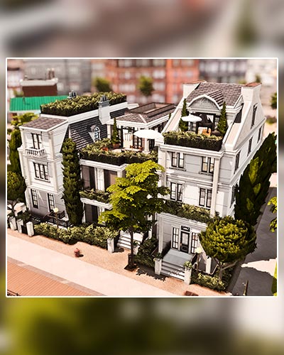 The Sims 4 Modern French Townhouse