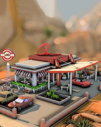 The Sims 4 Gas Station Bar