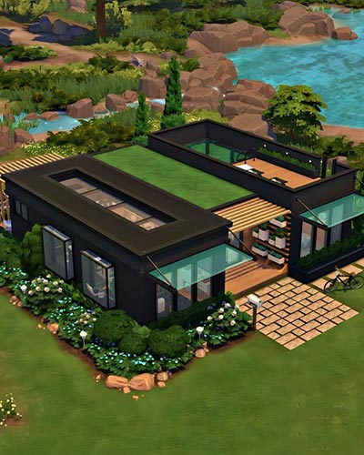 The Sims 4 House in Waterfall