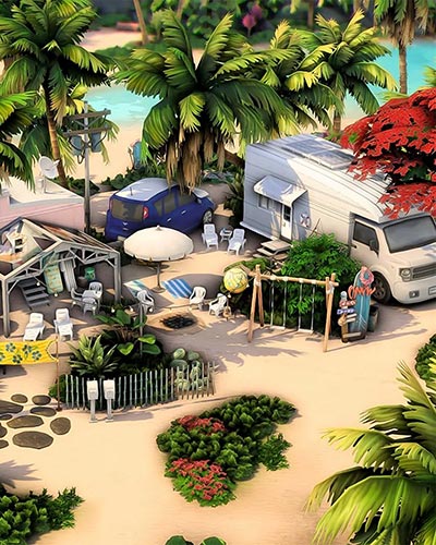 The Sims 4 Sulani Beach Campers