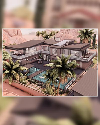 The Sims 4 Desert Modern Mansion