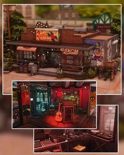The Sims 4 Record & Music Store