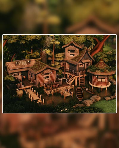 The Sims 4 Swamp Home on Stilts