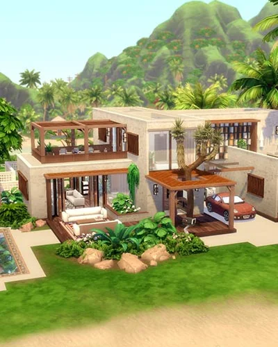 The Sims 4 Tropical Mansion