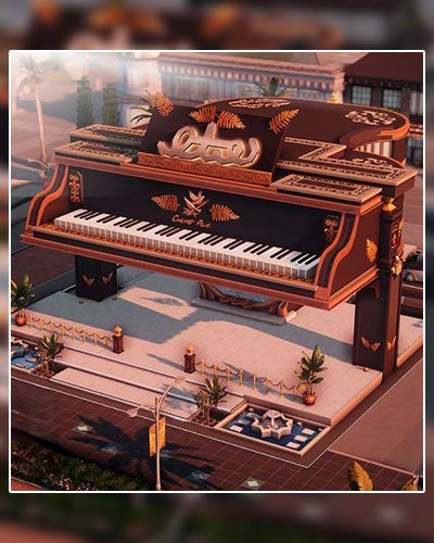 The Sims 4 Grand Piano Lounge