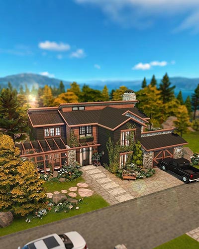 The Sims 4 Big Rustic Family Home