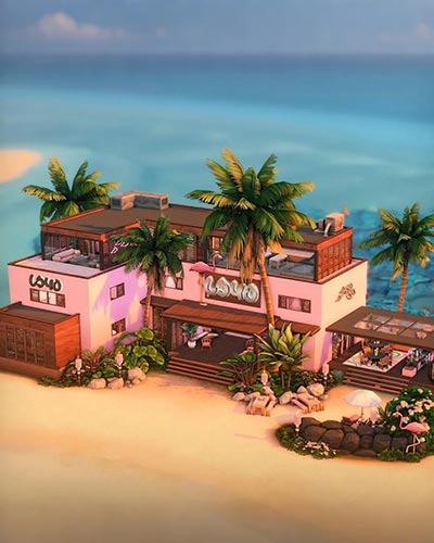 The Sims 4 Beach Hotel & Spa