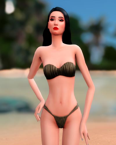 The Sims 4 Kendall Bikini Set Custom Content