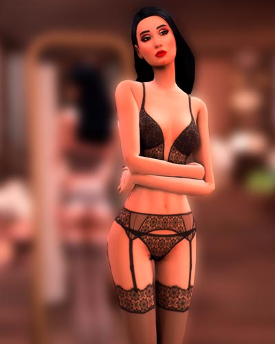 The Sims 4 Lace Lingerie Set CC