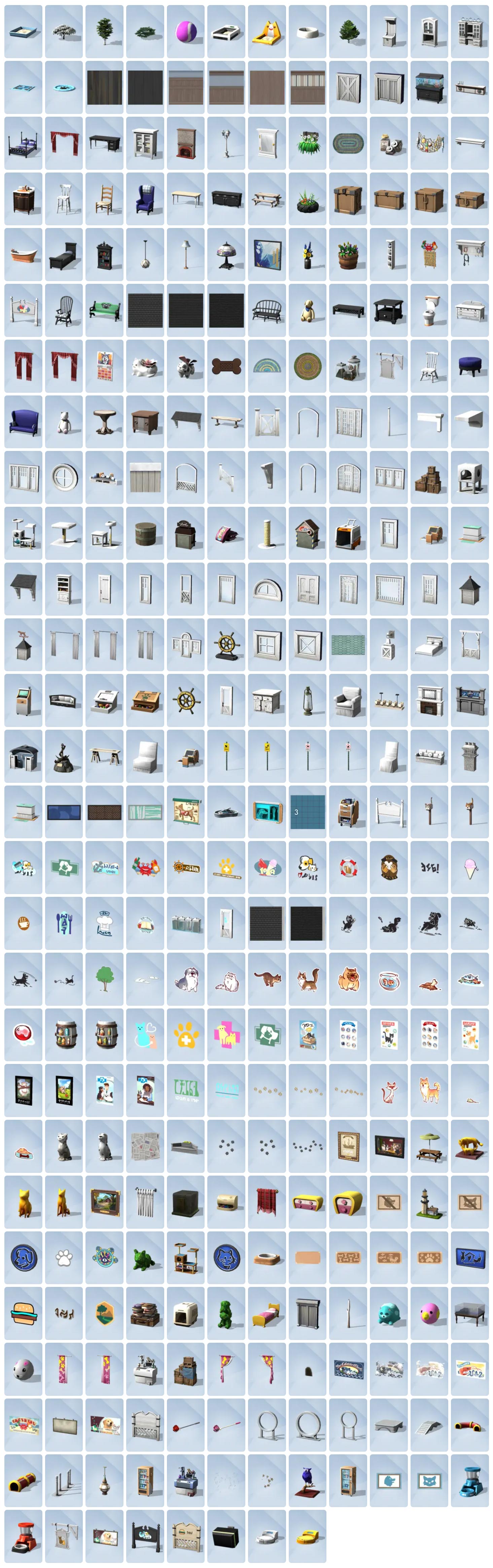 The Sims 4 Cats & Dogs New Build Mode Items