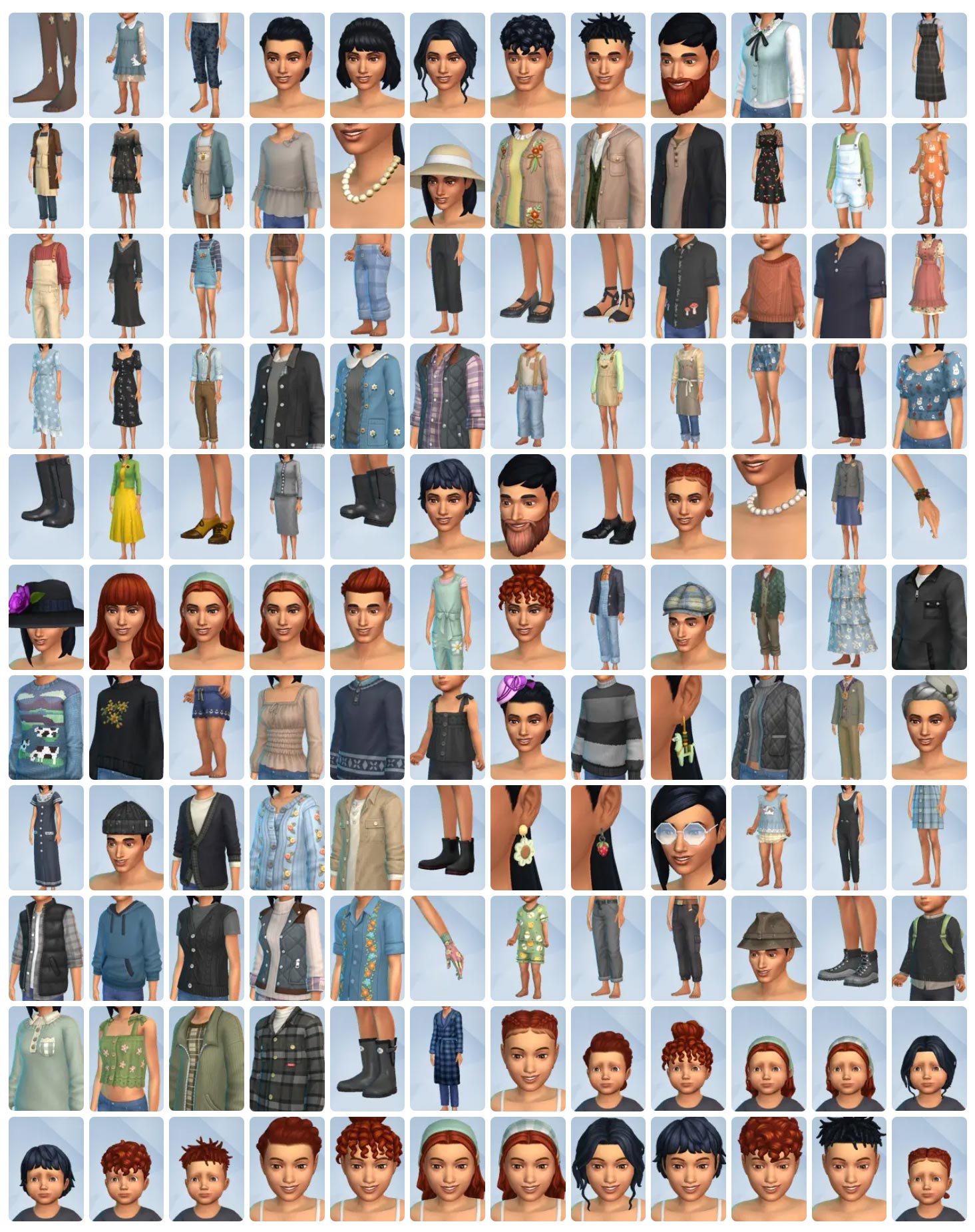 The Sims 4 Cottage Living New CAS Items