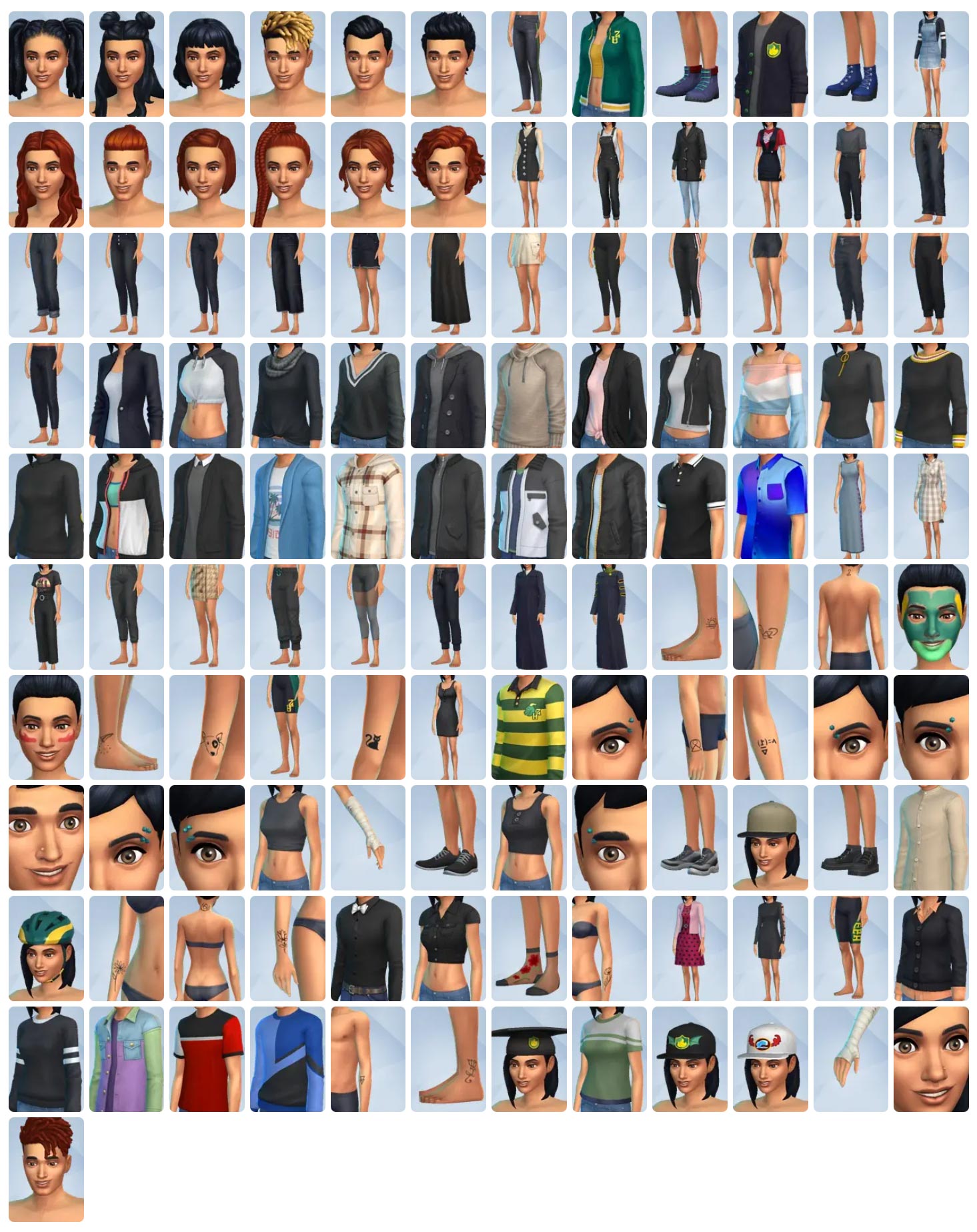 The Sims 4 CAS New Build Mode Items
