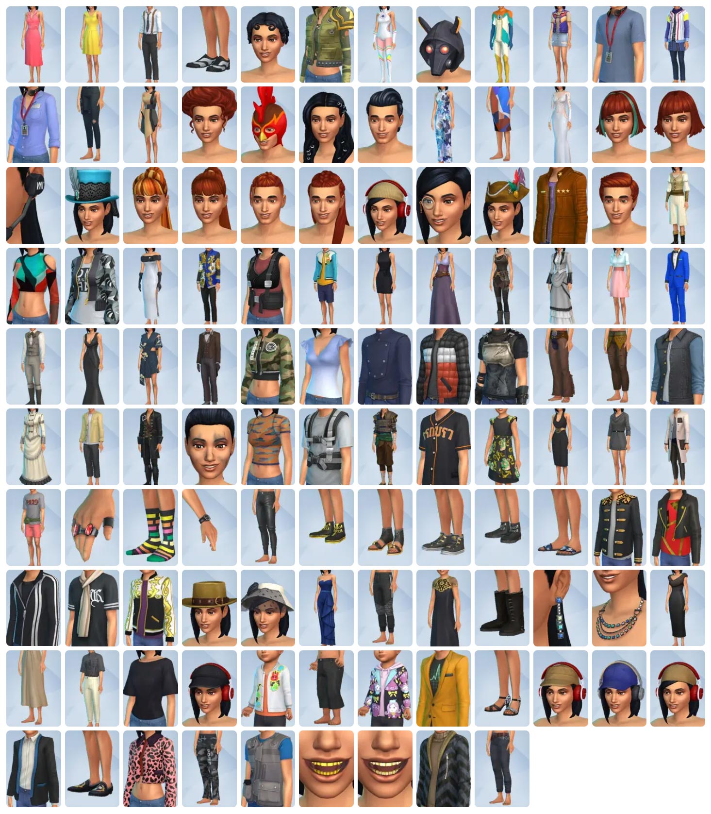 The Sims 4 Seasons New CAS Items