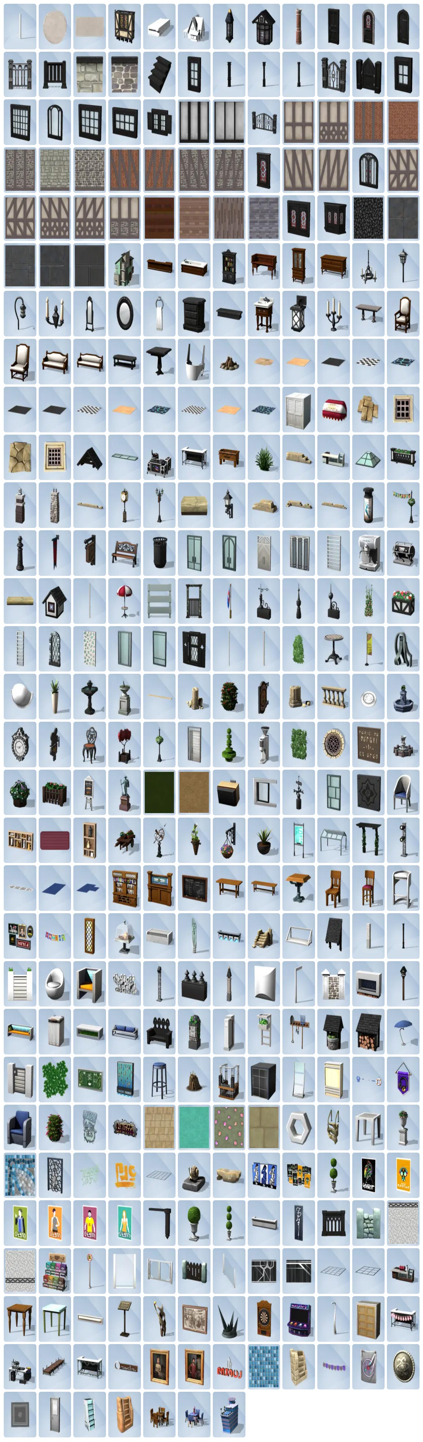 The Sims 4 Get Together New Build Mode Items
