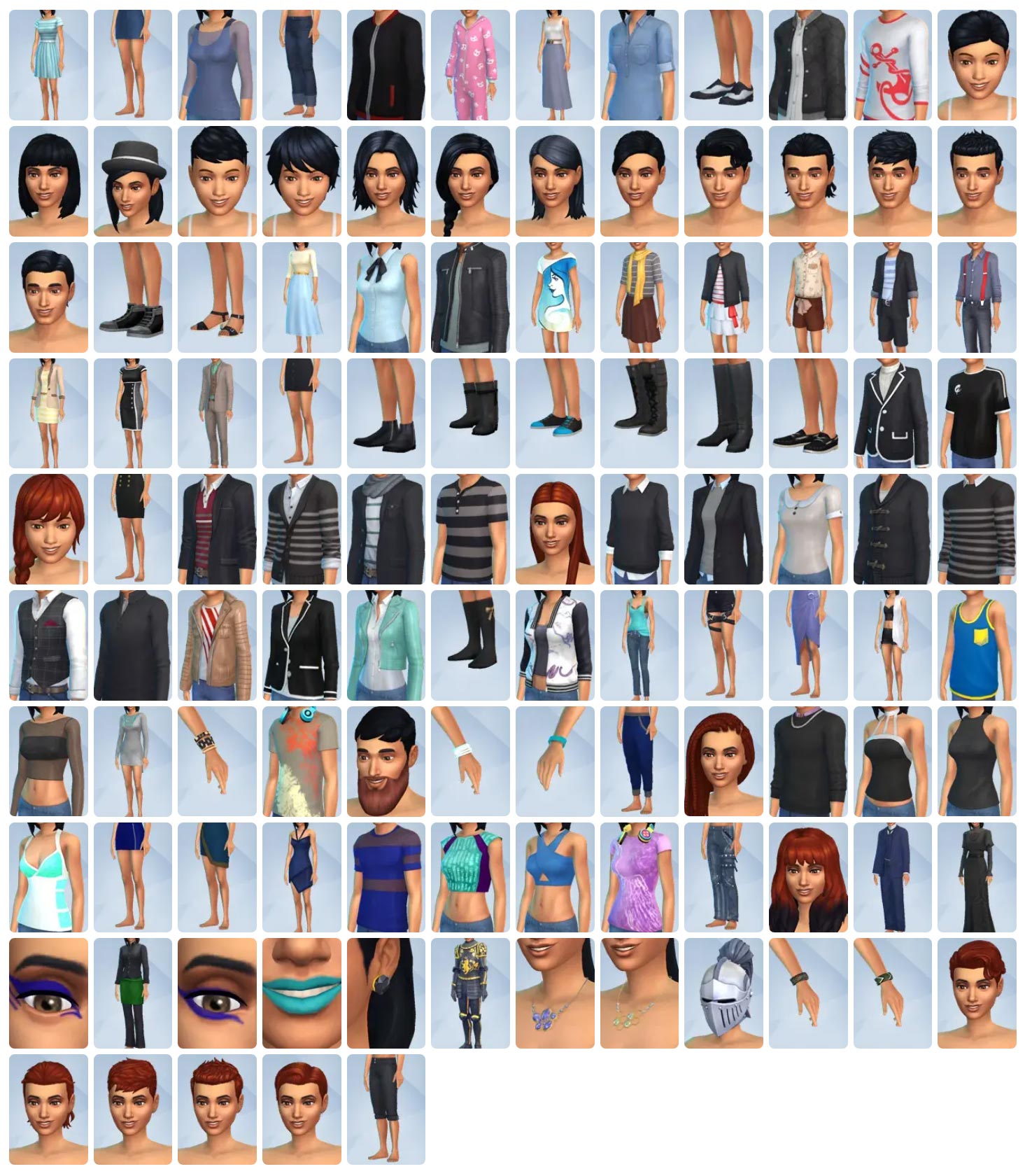 The Sims 4 Get Together New CAS Items