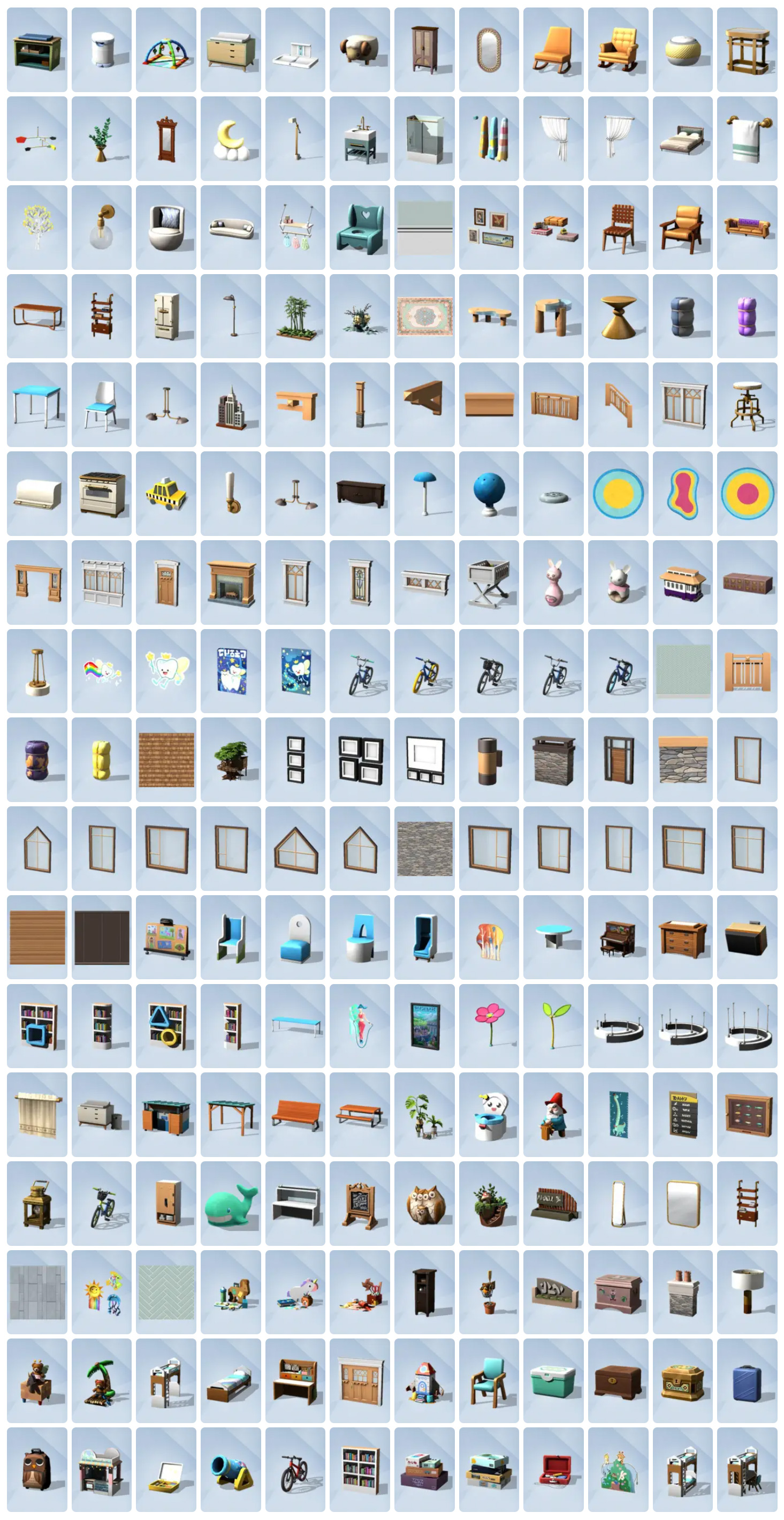 The Sims 4 Growin Together New Build Mode Items