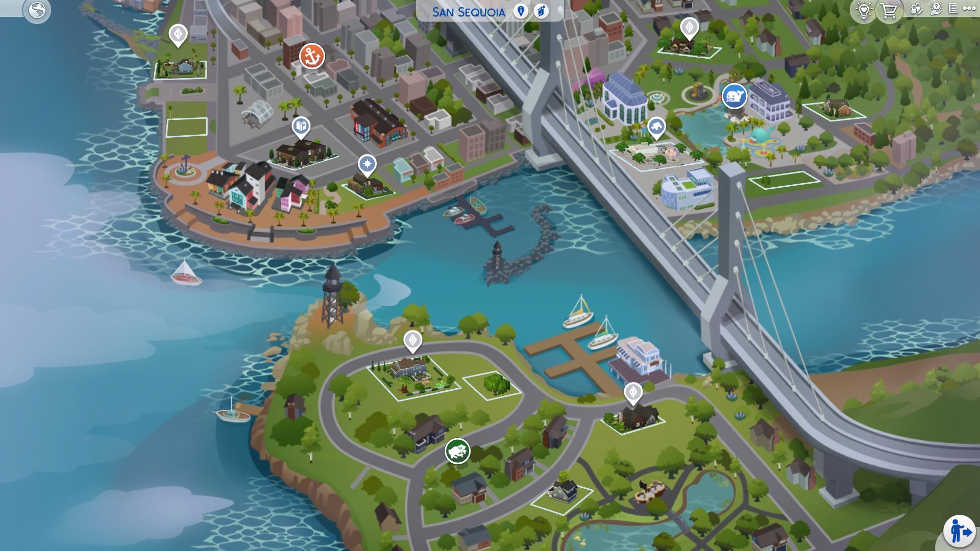 The Sims 4 Growing Together San Sequoia map