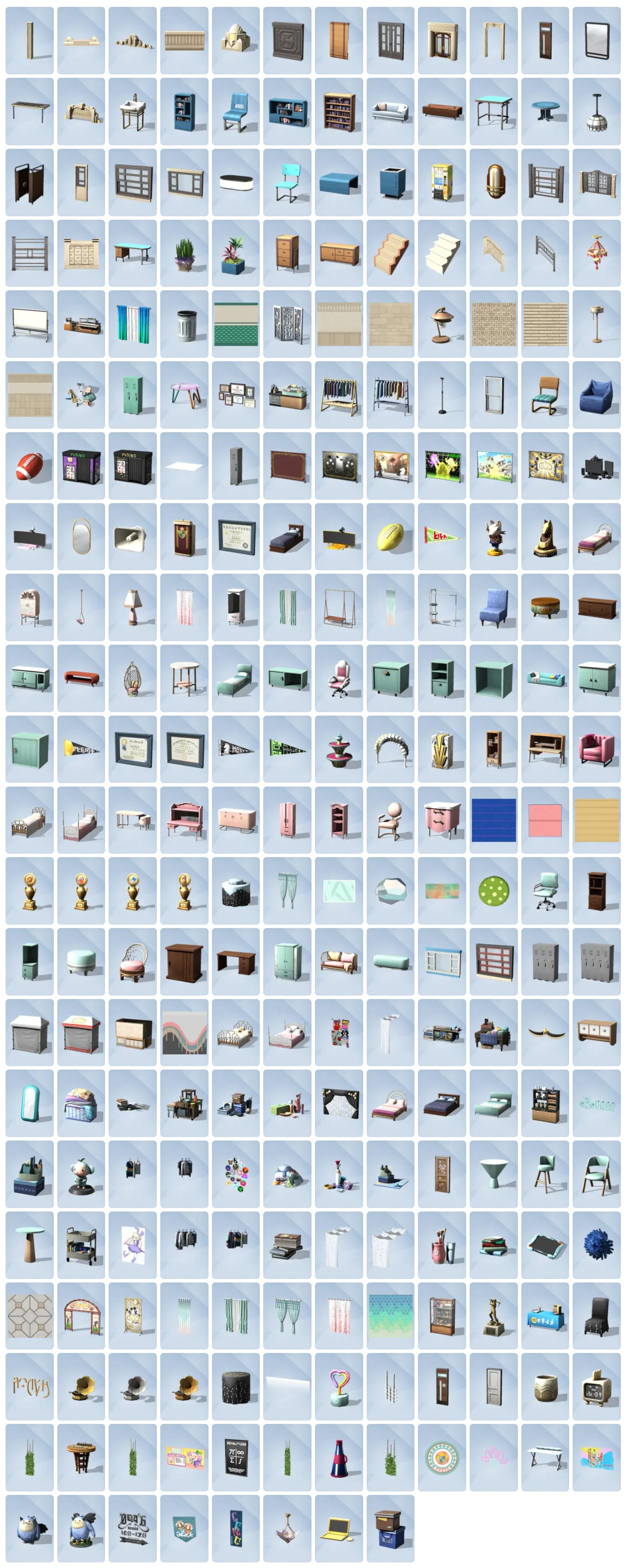 The Sims 4 High School Years New Build Mode Items