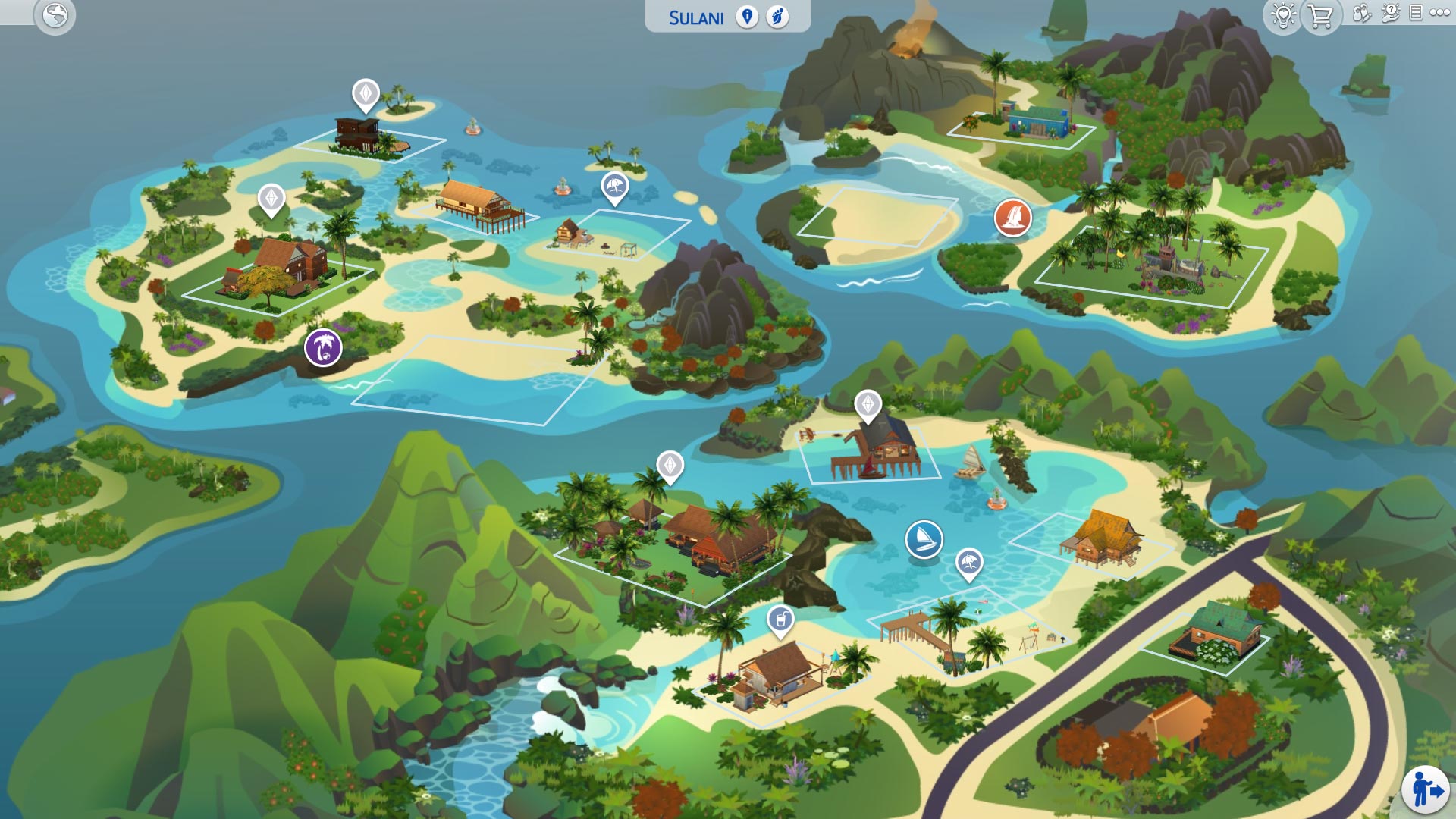 The Sims 4 Island Living Sulani map